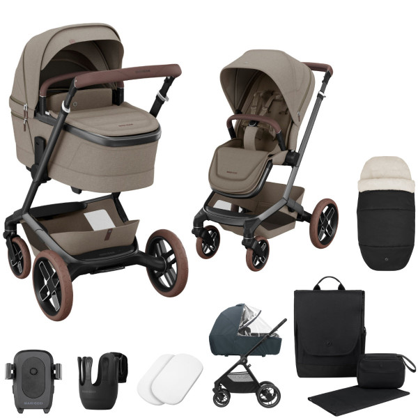 Maxi Cosi Fame Pram with Carrycot + Accessories