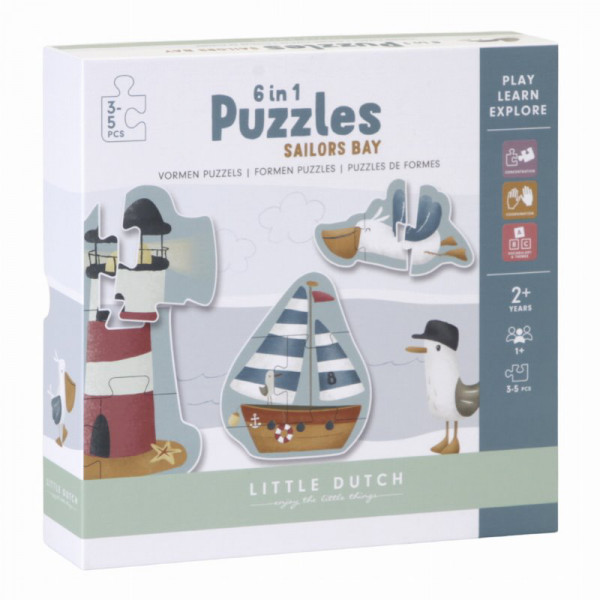 Little Dutch 6 in 1 Puzzle