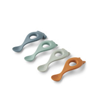 Liewood silicone children's spoon, 4 pcs. Liewood silicone children's spoon, 4 pcs.