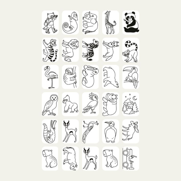 Kidywolf Nachfüllset für Kidydraw Mini Zeichentablett