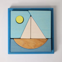 Grimm's Bauspiel aus Holz