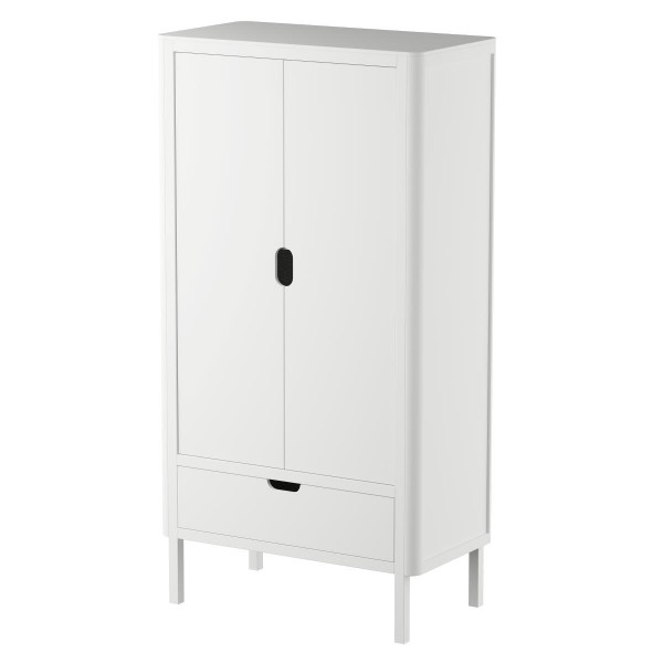 Sebra Kleiderschrank 2 Trg. Classic White