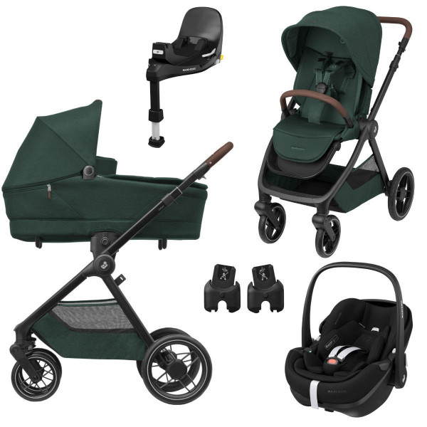 Maxi Cosi Oxford+ Kinderwagen Set 3 in 1 inkl. Pebble 360 Pro2 + FamilyFix 360 Pro Basisstation