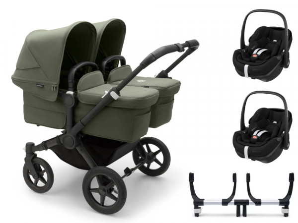 Bugaboo Donkey 5 Twin Stroller Set 3 in 1 incl. Maxi Cosi Pebble 360 Pro2 i-Size Infant Car Seat