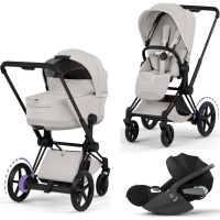 Cybex E-Priam 5 Style Kinderwagen Set 3 in 1 inkl. Cloud T i-Size Babyschale