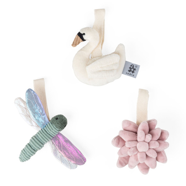 Sebra Aktivitätsspielzeug für Spielbogen & Gitterbett. 3er-Set