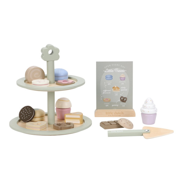 Little Dutch Wooden Tiered Stand with Pastries FSC