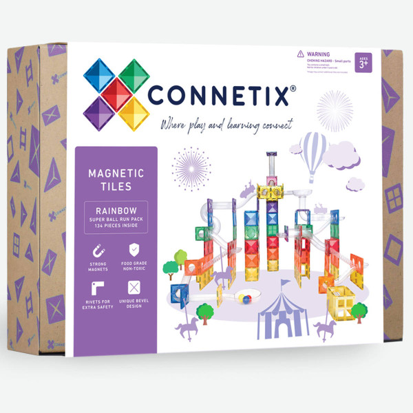 Connetix Super Ball Run Pack – 134 Pieces (Limited Edition)