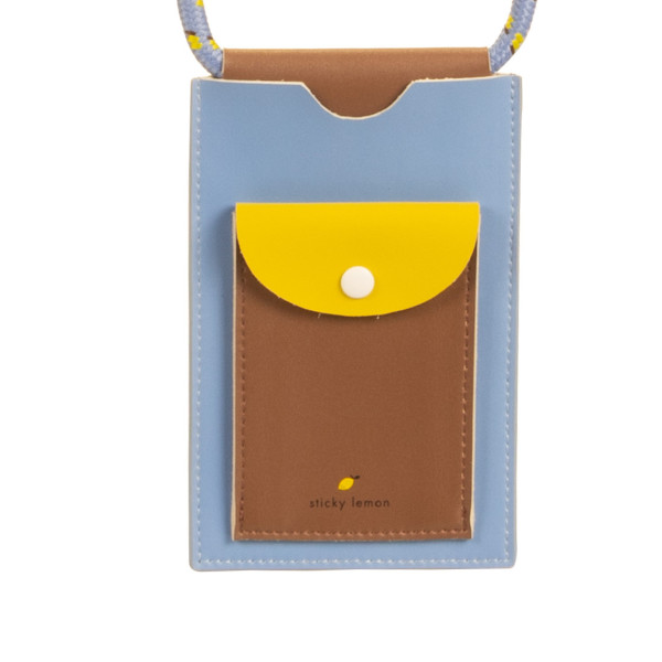 Sticky lemon phone pouch
