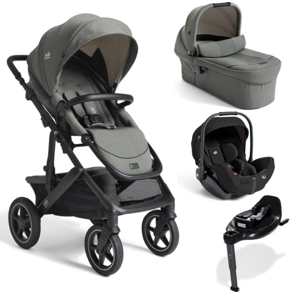 Joie Signature Vinca 4-in-1 Travel System incl. i-Level Pro i-Size Car Seat & i-Base Encore