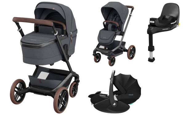 Maxi Cosi Fame Kinderwagen Set 3 in 1 inkl. Pebble 360 Pro2 i-Size Babyschale + Gratis Familyfix 360