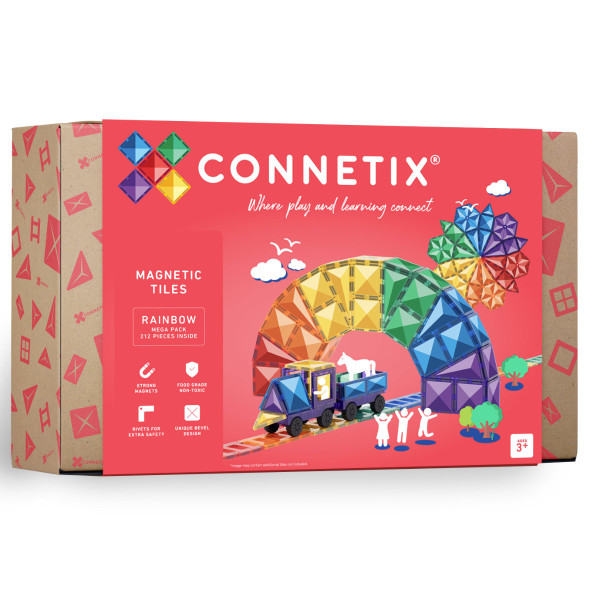 Connetix Magnetbausteine Rainbow - 212 Teile - Mega Pack