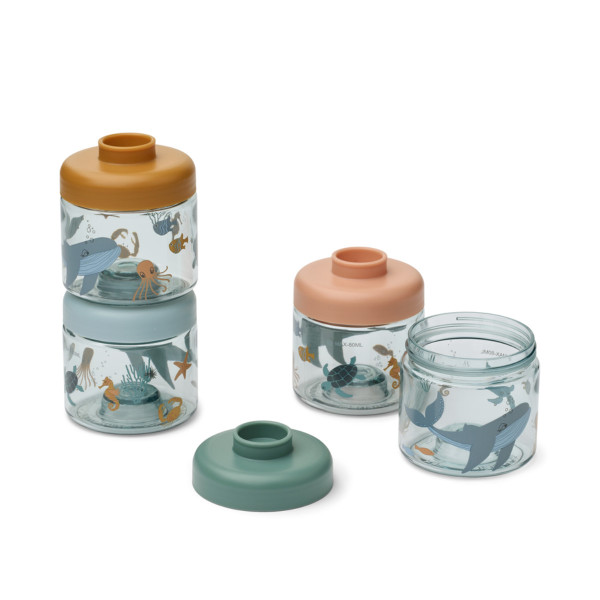 Liewood Dominique Baby Food Storage Boxes 4-Pack