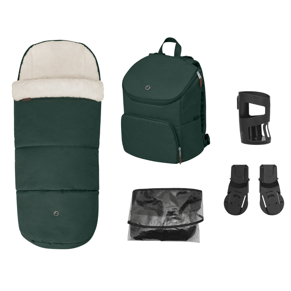 Maxi Cosi Oxford Zubehör-Set - Fußsack, Wickeltasche & mehr Twillic Green Image