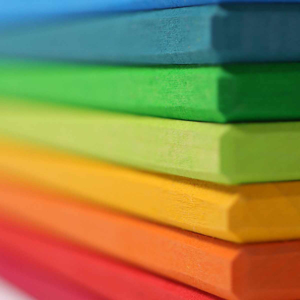 Grimms Rainbow Building Plates