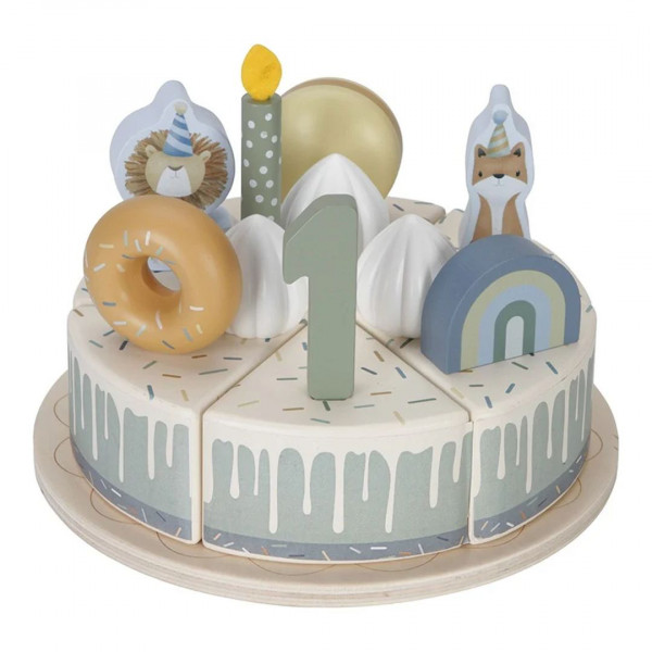 Little Dutch - wooden birthday cake XL 26-pieces