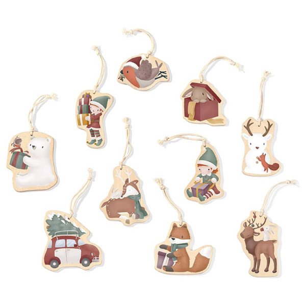 Little Dutch Wooden Christmas Hangers