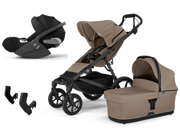Thule Urban Glide 4-wheel Stroller Set 3-in-1 incl. Cybex Cloud T i-Size Infant Car Seat