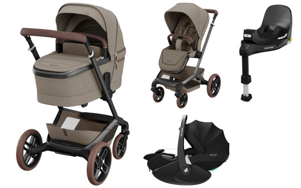Maxi Cosi Fame Kinderwagen Set 3 in 1 inkl. Pebble 360 Pro2 i-Size Babyschale + Gratis Familyfix 360