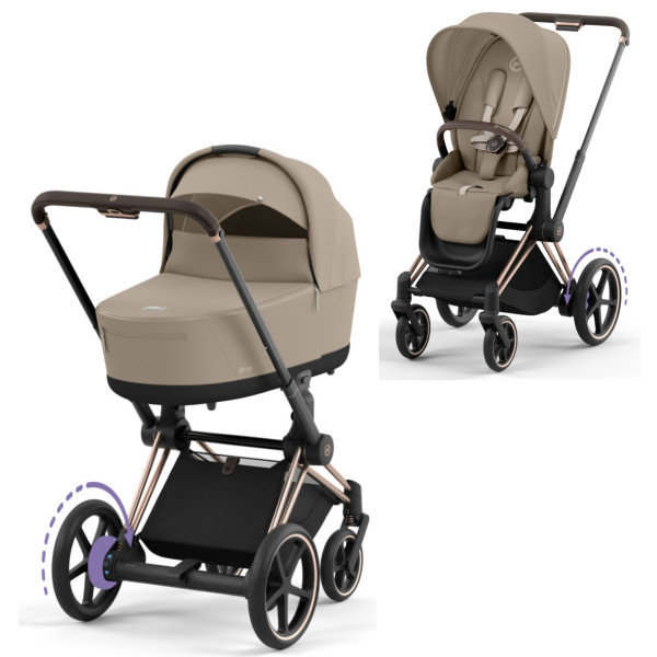 Cybex E-Priam Kombikinderwagen mit Lux Babywanne