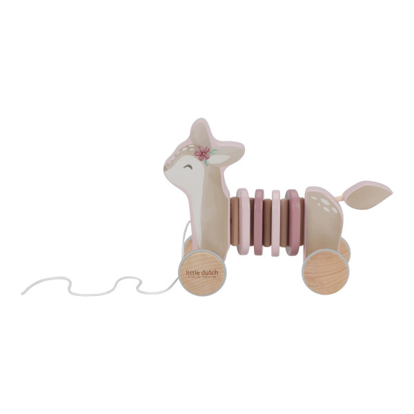 Little Dutch Wobbly Wooden Pull-Along Animal FSC