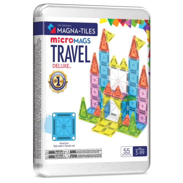 Magna-Tiles microMAGS Travel Set Deluxe - 55 Pieces