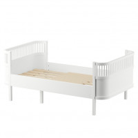 Sebra Bett, Junior & Grow Weiß Jugendbett 90x160/200cm Sebra Bett, Junior & Grow Weiß Jugendbett 90x160/200cm