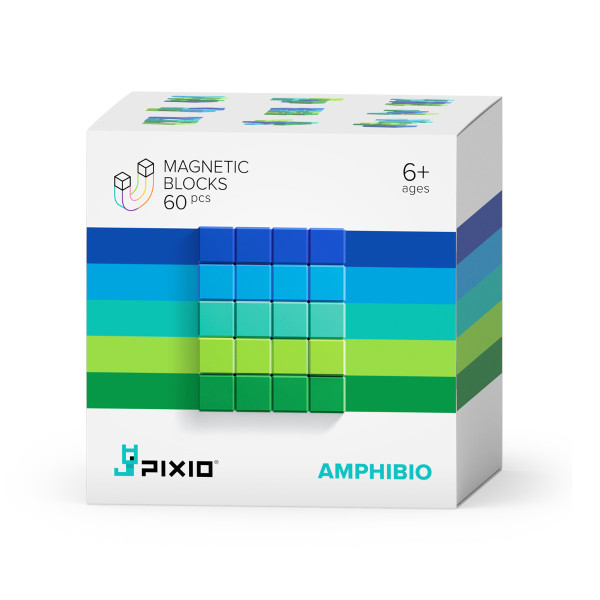 PIXIO Magnetic Building Blocks Abstract Amphibio 60 pcs