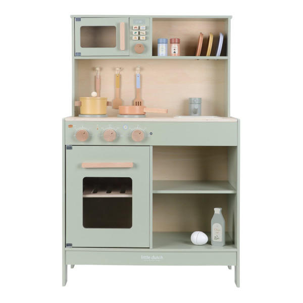 Little Dutch Wooden Play Kitchen in Mint – with Accessories, FSC