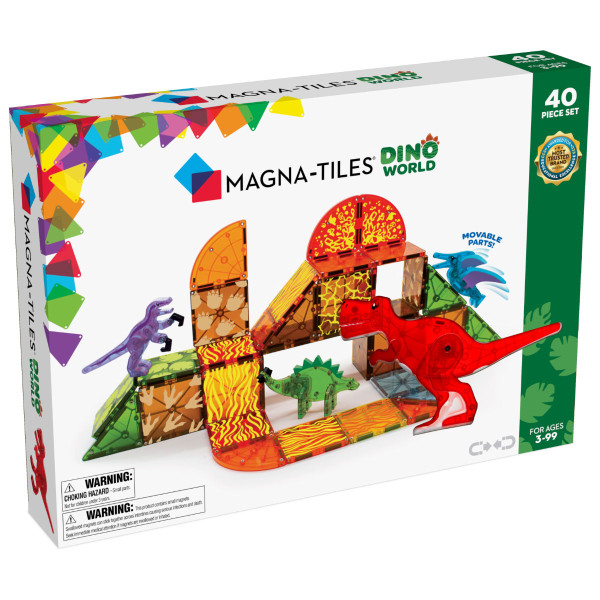 Magna-Tiles Dino World – 40 Pieces