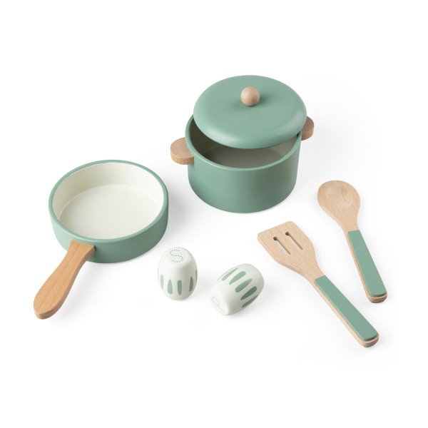 Sebra Wooden Pot and Pan Set, 100% FSC