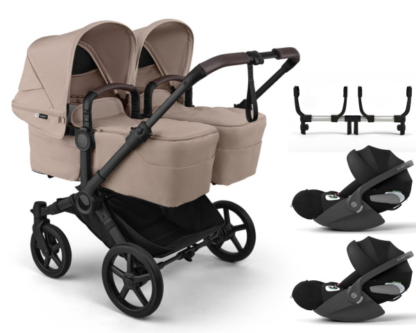 Bugaboo Donkey 6 Twin Kinderwagen Set 3 in 1 inkl. Cybex Cloud T i-Size