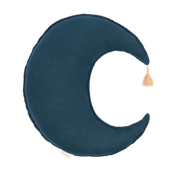 Nobodinoz Moon Cushion – Washed French Linen