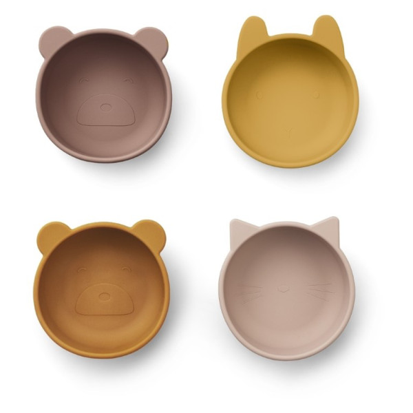 Liewood Iggy silicone children bowls 4 Pack