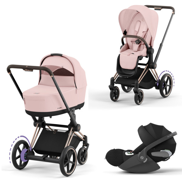 Cybex E-Priam Stroller Set 3 in 1 incl. Cybex Cloud T i-Size car seat