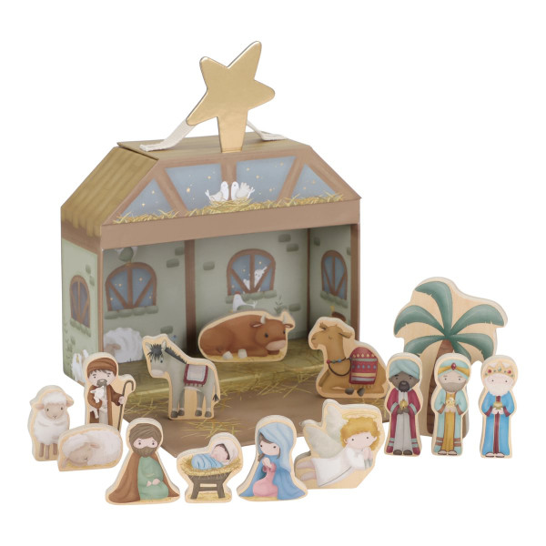Little Dutch Weihnachtskrippe Spielset aus FSC-Holz