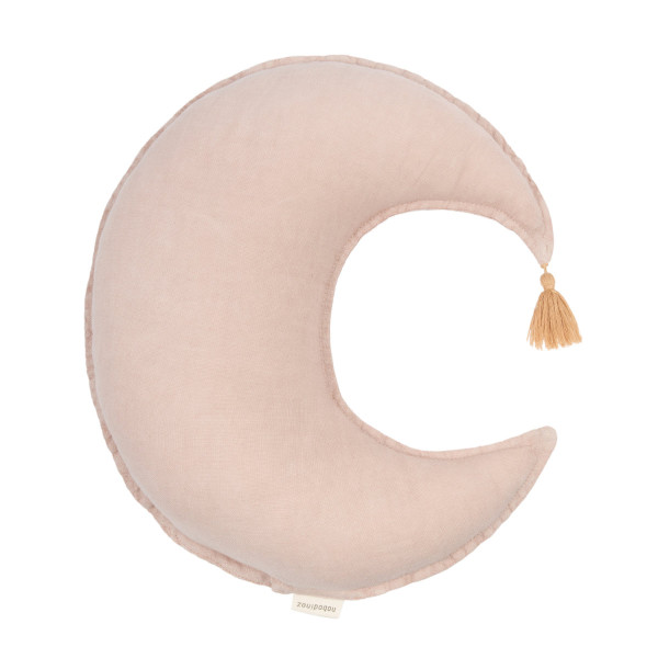 Nobodinoz Moon Cushion – Washed French Linen