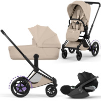 Cybex E-Priam 5 Comfort Kinderwagen Set 3 in 1 inkl. Cybex Cloud T i Size Babyschale