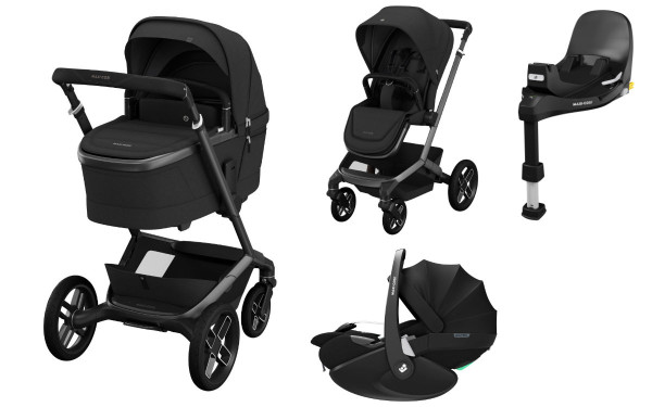 Maxi Cosi Fame Kinderwagen Set 3 in 1 inkl. Pebble 360 Pro2 i-Size Babyschale + Gratis Familyfix 360