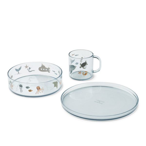 Liewood Siva Tritan Dinnerware Set, 3-Pack