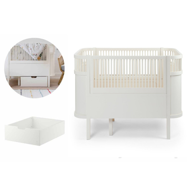 Sebra Baby & Juniorbett mit Schublade Set-M