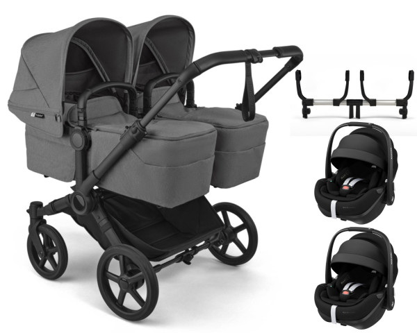 Bugaboo Donkey 6 Twin Kinderwagen Set 3 in 1 inkl. Maxi Cosi Pebble 360 Pro2 Babyschale