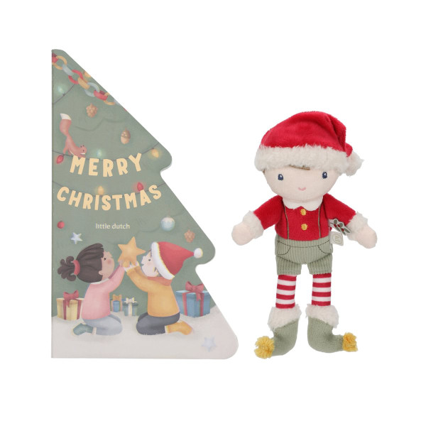 Little Dutch Weihnachtsbuch mit Kuschelpuppe Jim