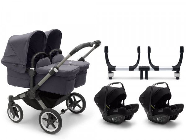 Bugaboo Donkey 5 Twin Stroller Set 3 in 1 incl. Bugaboo Turtle Air