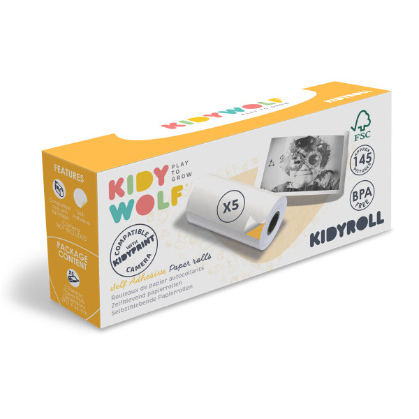Kidywolf Kidyroll – Thermal Paper Rolls for Kidyprint