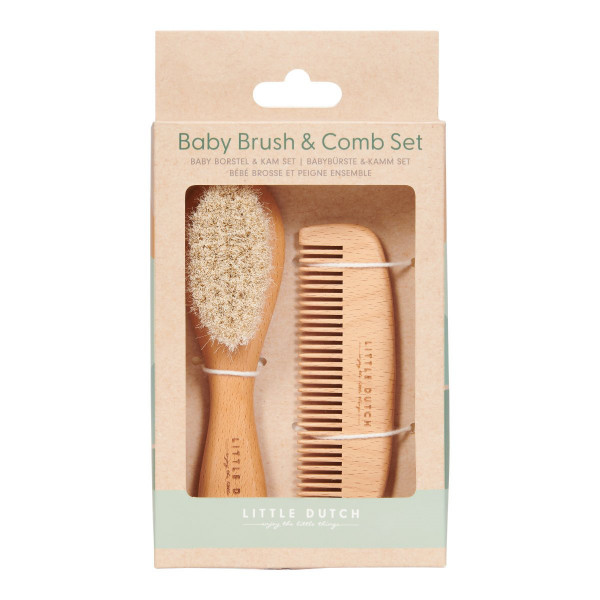Little Dutch comb and brush set wood
