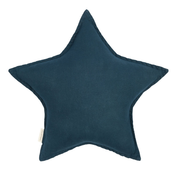 Nobodinoz Star Cushion – Washed French Linen