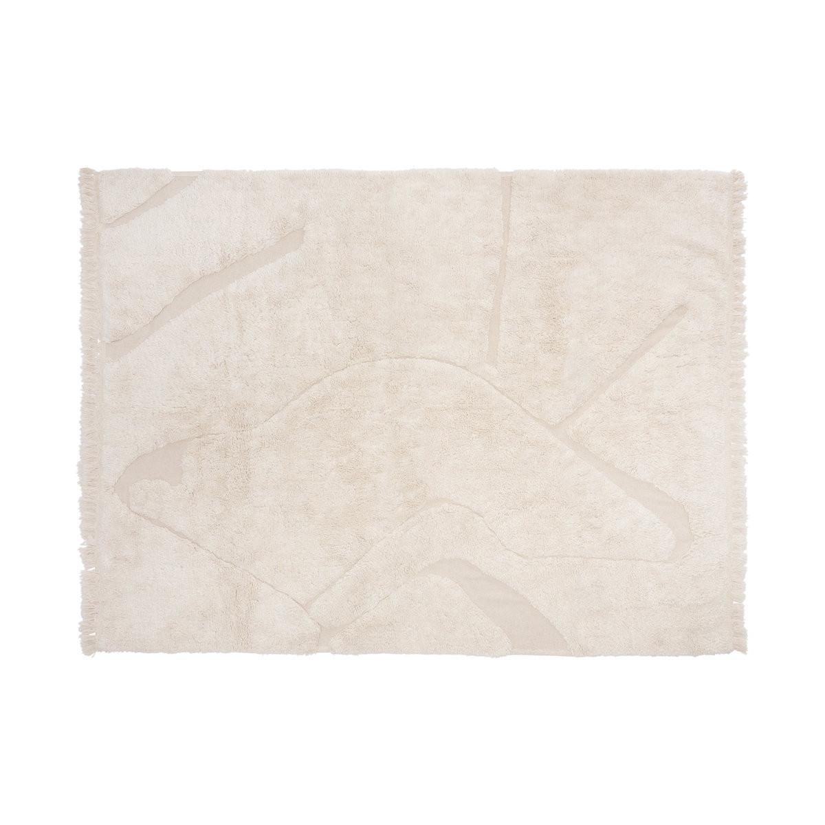 KAS Kopenhagen Waschbarer Baumwollteppich Stone Stone 160 x 200 cm Image