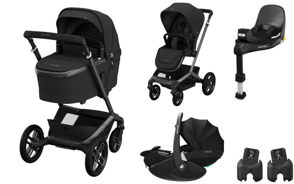 Maxi Cosi Fame Stroller Set 3-in-1 incl. Pebble 360 Pro2 i-Size Infant Car Seat + Free FamilyFix 360 Pro