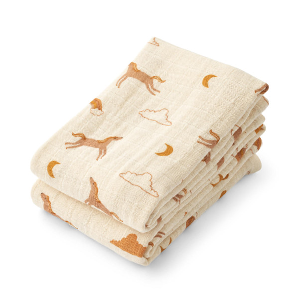 Liewood Lewis Muslin Cloths, 2 pcs.